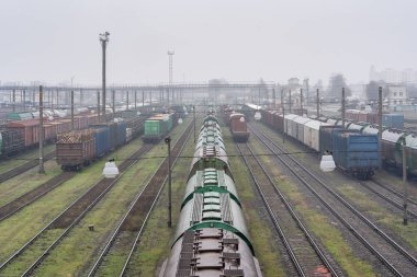 Tren istasyonunun manzarası