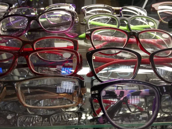 colorful frames for glasses on display