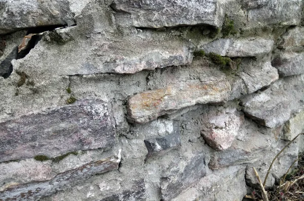 Декоративна Стіна Натуральних Каменів Крупним Планом — стокове фото