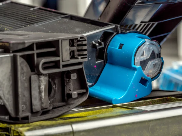 Kleuren laserprinter toner cartridge — Stockfoto