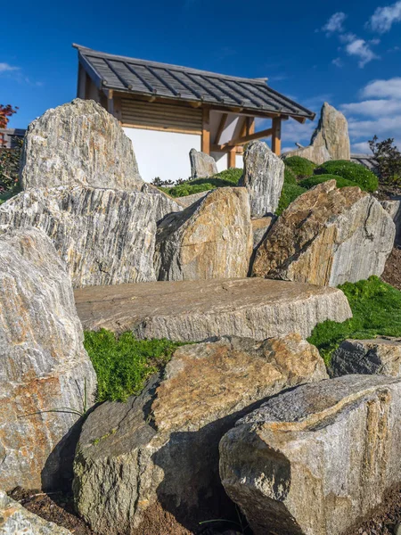 Giardino roccioso giapponese — Foto Stock