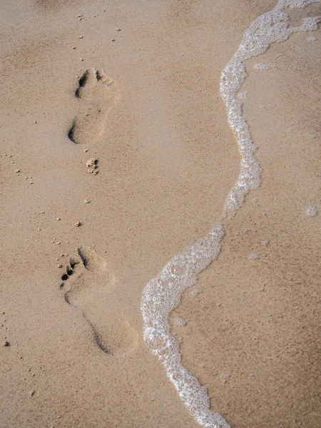 Сліди на піску — стокове фото