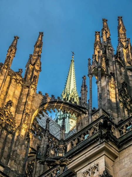 Abutments and pinnacles of St Vit Cathedral — Stock Photo, Image