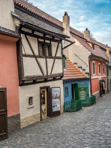 黄金巷，布拉格城堡，捷克共和国 — 图库照片