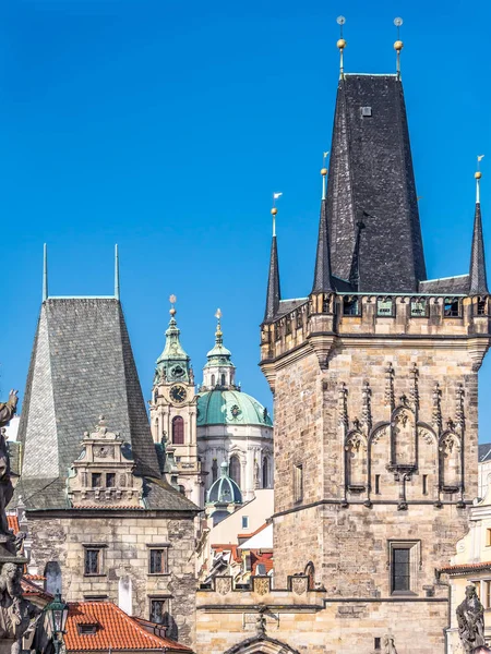 Torre da Ponte Charles em Praga — Fotografia de Stock