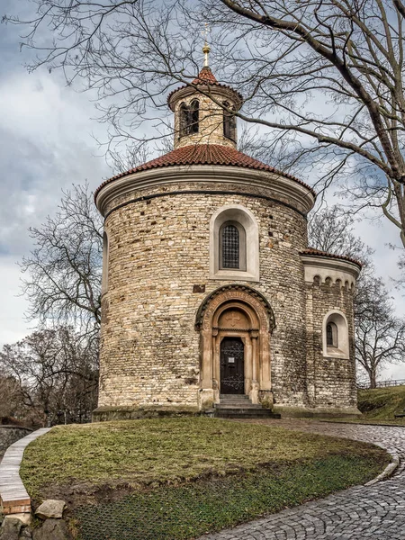 Rotunda of St Martin in Vysehrad, Prags — Stockfoto