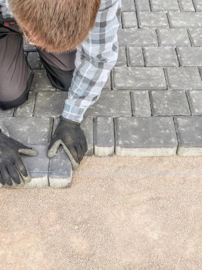 Bir kaldırım çalışması