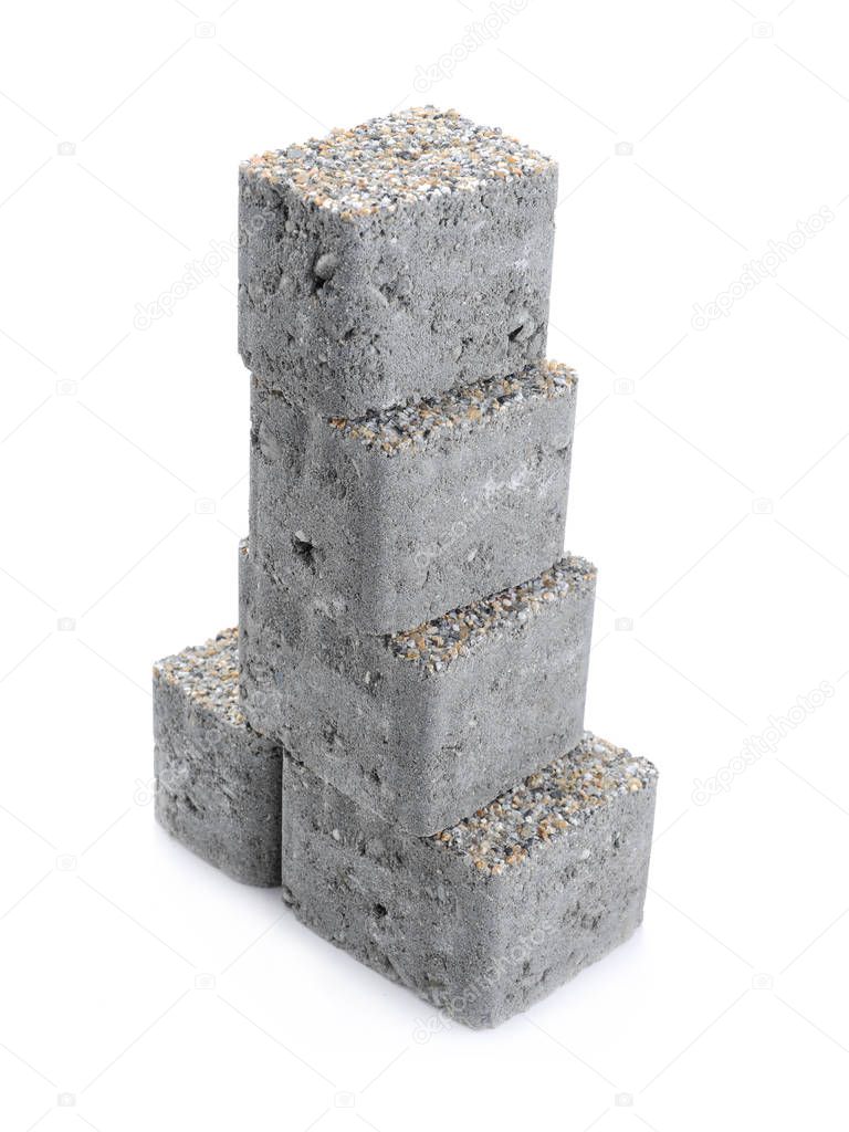 Pile of pavement blocks