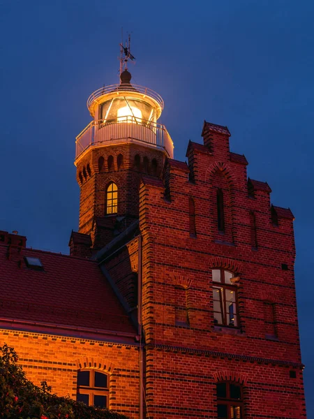 Leuchtturm in Ustka, Polen — Stockfoto