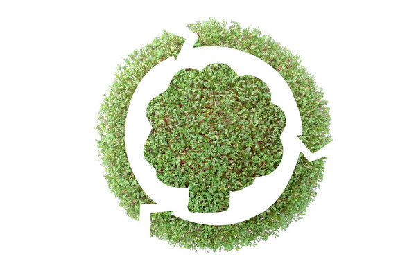 Переработанный бумажный символ
