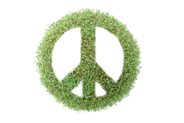 Simbolo di pace verde — Foto Stock