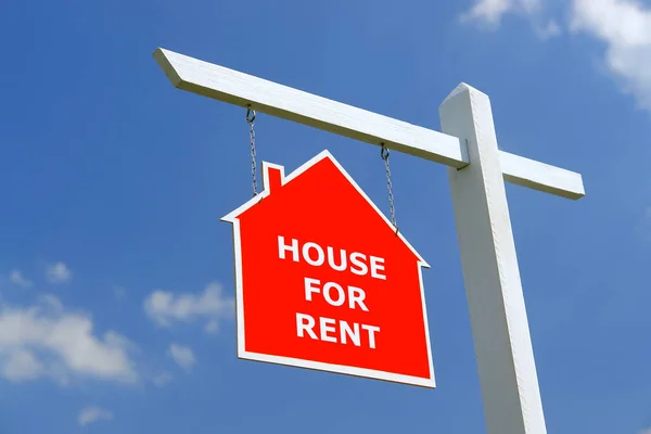 House for Rent signpost — Stock Photo, Image