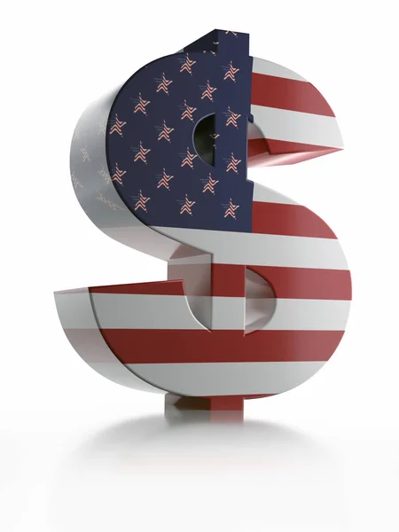 3D USD currency symbol — Stock Photo, Image
