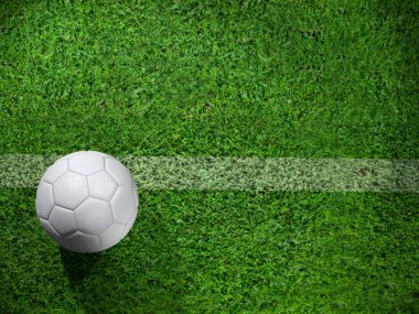 Hatta beyaz futbol topu