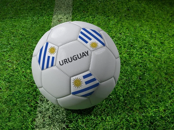 Balón de fútbol Uruguay — Foto de Stock