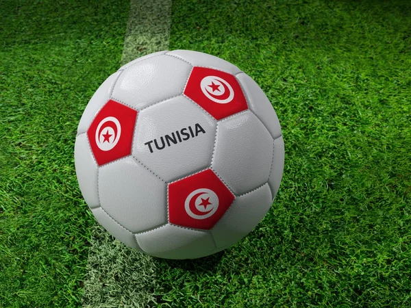 Tunisie ballon de football — Photo