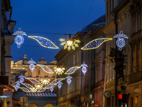 Pouliční osvětlení vánoční — Stock fotografie