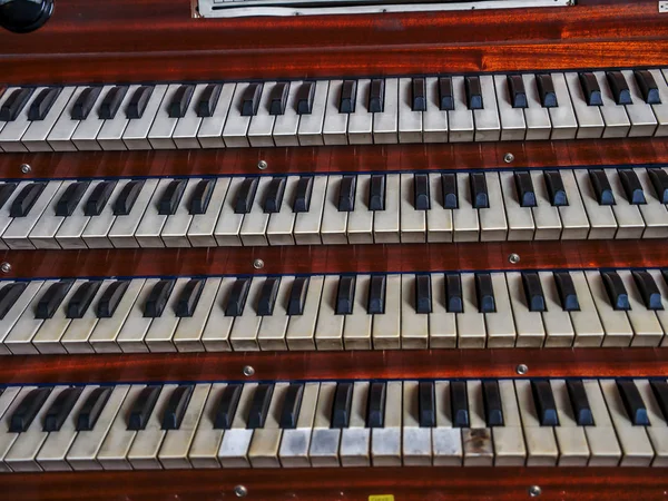 Great organ manual — Stock Photo, Image