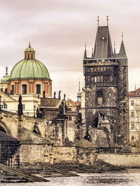 Ponte Carlo a Praga — Foto Stock