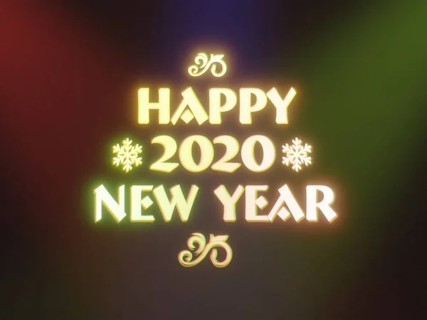 Feliz año nuevo 2020 deseo brillante — Foto de Stock
