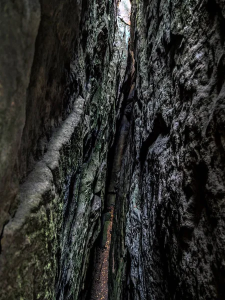 Megalithische Felsformationen im Tafelberg-Nationalpark, Polen — Stockfoto