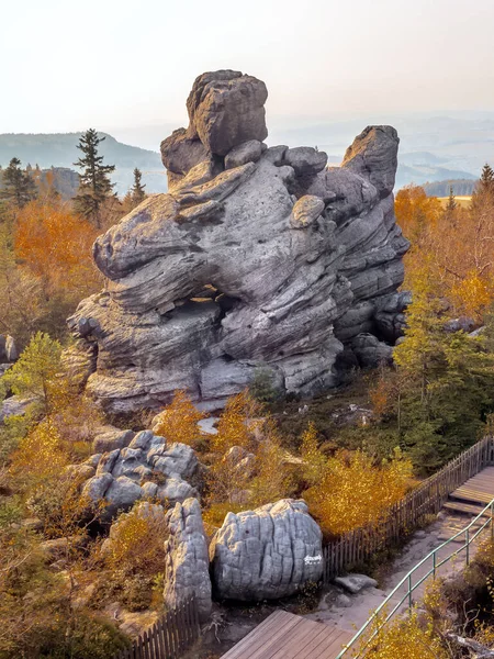 Formación Única Rocas Arenosas Dentro Del Parque Nacional Errant Rocks —  Fotos de Stock