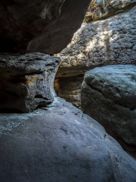 Formación Única Rocas Arenosas Dentro Del Parque Nacional Errant Rocks —  Fotos de Stock