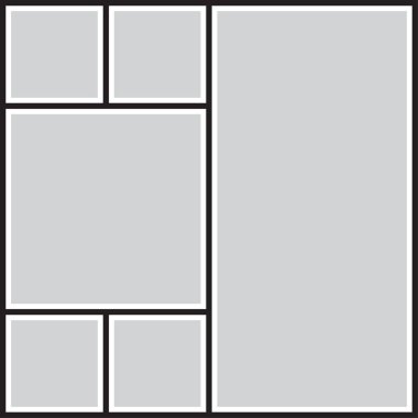 Fotoğraf ve resimler için vektör çerçevesi, fotoğraf kolajı, fotoğraf bulmacası