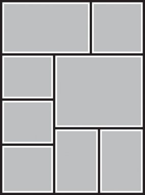 Fotoğraf ve resimler için vektör çerçevesi, fotoğraf kolajı, fotoğraf bulmacası