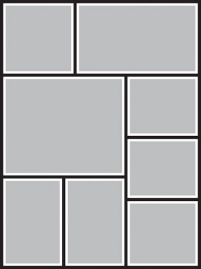 Fotoğraf ve resimler için vektör çerçevesi, fotoğraf kolajı, fotoğraf bulmacası