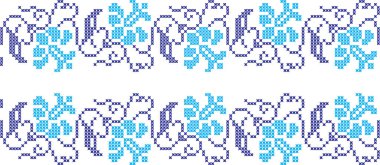 Nakışlı Ukrayna ulusal şablon çapraz