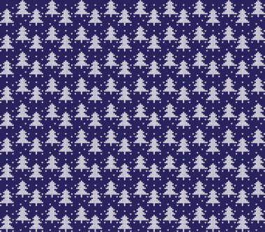 Yılbaşı yeni yıl kış seamless şenlikli Norveç yün örgü modeli