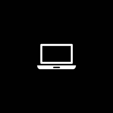 Vektör düz simgesi dizüstü