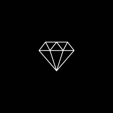Vektör düz simgesi elmas