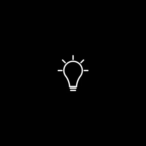 Lampe à icône vectorielle plate — Image vectorielle