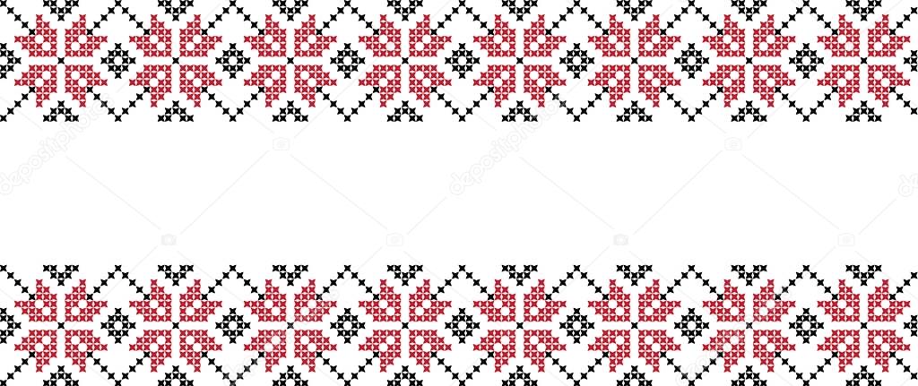 embroidered cross-stitch ornament national pattern