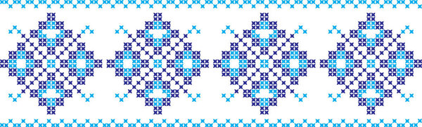 embroidered cross-stitch ornament national pattern