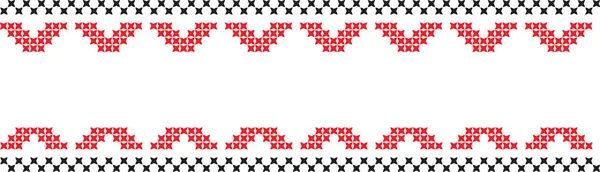 Croix brodée motif national ukrainien — Image vectorielle