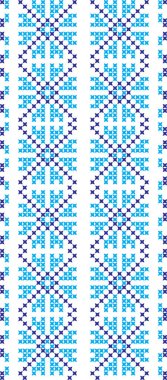 Kanaviçe işi süsleme Ulusal desen işlemeli