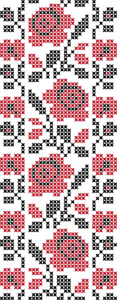 embroidered cross-stitch ornament national pattern