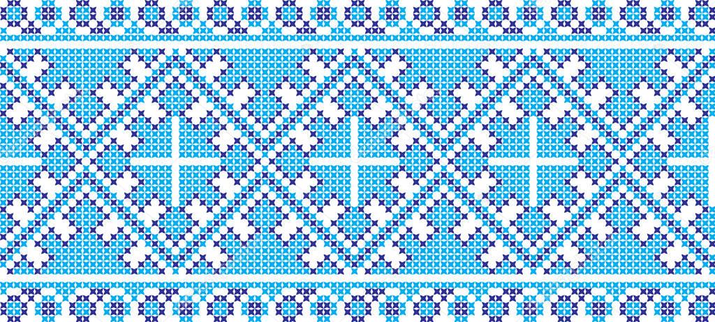 embroidered cross-stitch ornament national pattern