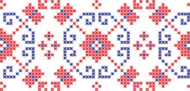 işlemeli Kanaviçe işi süsleme Ulusal desen Ukrayna Slav