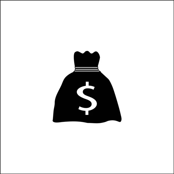 Vector flat icon money dollars — Stock Vector