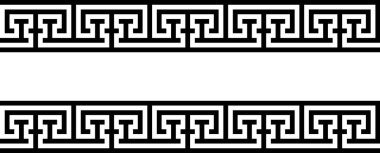 Sorunsuz Yunan süsleme