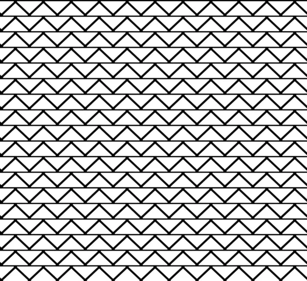 Abstrakte geometrische Muster Hintergrund mit sechseckiger und dreieckiger Textur. Nahtlose schwarze und weiße Gitterlinien. — Stockvektor