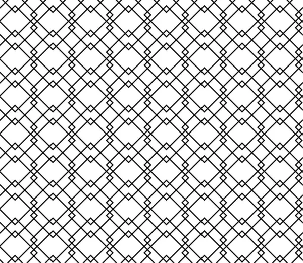 Abstract geometric pattern background with hexagonal and triangular texture. Black and white seamless grid lines. — 스톡 벡터