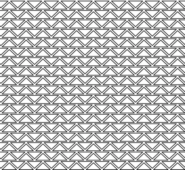 Padrão geométrico abstrato fundo com textura hexagonal e triangular. Linhas de grade sem costura em preto e branco . — Vetor de Stock