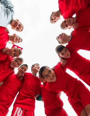 arkadaşlarının yanına çocuklar futbol takımı