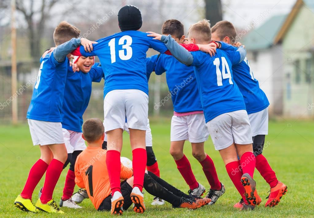 Football Team Celebrating — Stock Photo © fotokostic 130051214