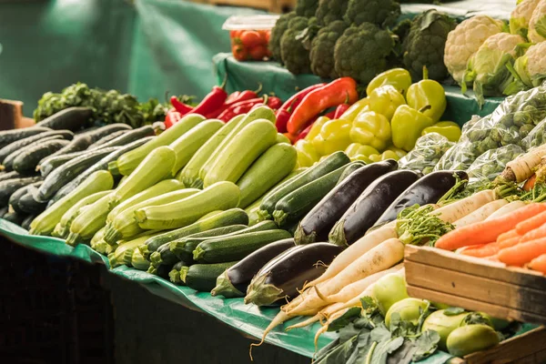 Fresh vegetable at market place — Stock Photo, Image